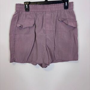 Madewell Pink High Waisted Modal Shorts with Front Pockets Medium